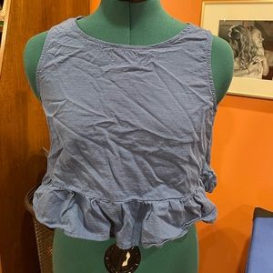 Blue cropped top - SHEIN - S